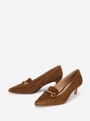 Boden Brown Iris Heel Snaffle Point Loafers - Image 3 of 5