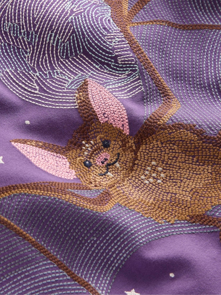 Boden Purple Glow Superstitch T-Shirt - Image 3 of 3