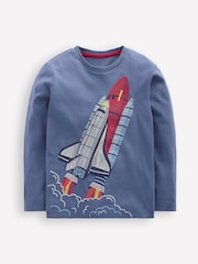 Boden Blue Glow Superstitch T-Shirt - Image 1 of 3