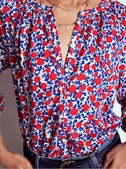 Boden Red Isla Long Sleeve Jersey Shirt - Image 2 of 6