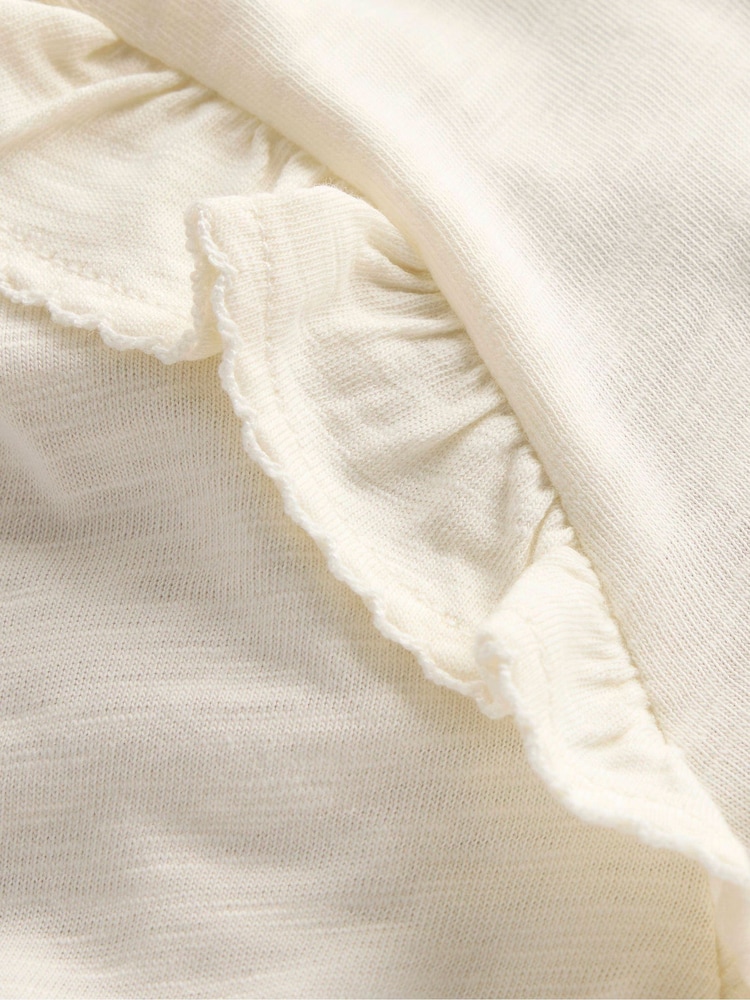 Boden Natural Frill Sleeve Slub Top G5505 - Image 3 of 3 Boden Natural Frill Sleeve Slub Top G5505 - Image 3 of 3