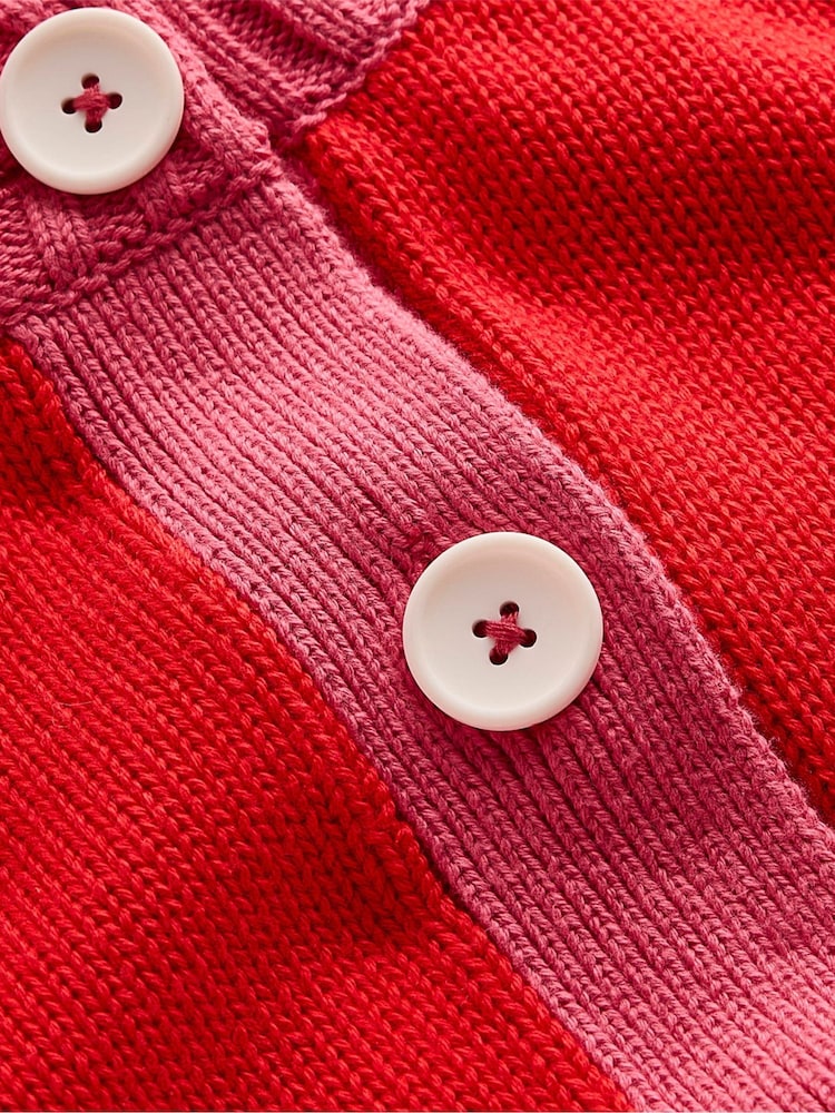 Boden Red Jemma Chunky Cotton Cardigan - Image 6 of 6 Boden Red Jemma Chunky Cotton Cardigan - Image 6 of 6