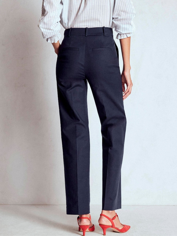 Boden Blue Full Length Canon Bury Trousers - Image 2 of 5