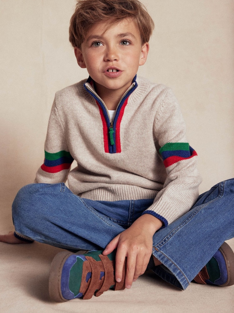 Boden Natural Heritage Half-Zip Jumper - Image 1 of 4 Boden Natural Heritage Half-Zip Jumper - Image 1 of 4