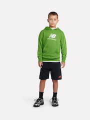 New Balance Green Stacked Logo Hoodie - Image 5 of 8