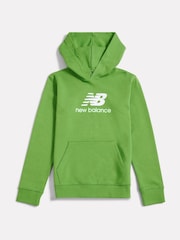 New Balance Green Stacked Logo Hoodie - Image 6 of 8