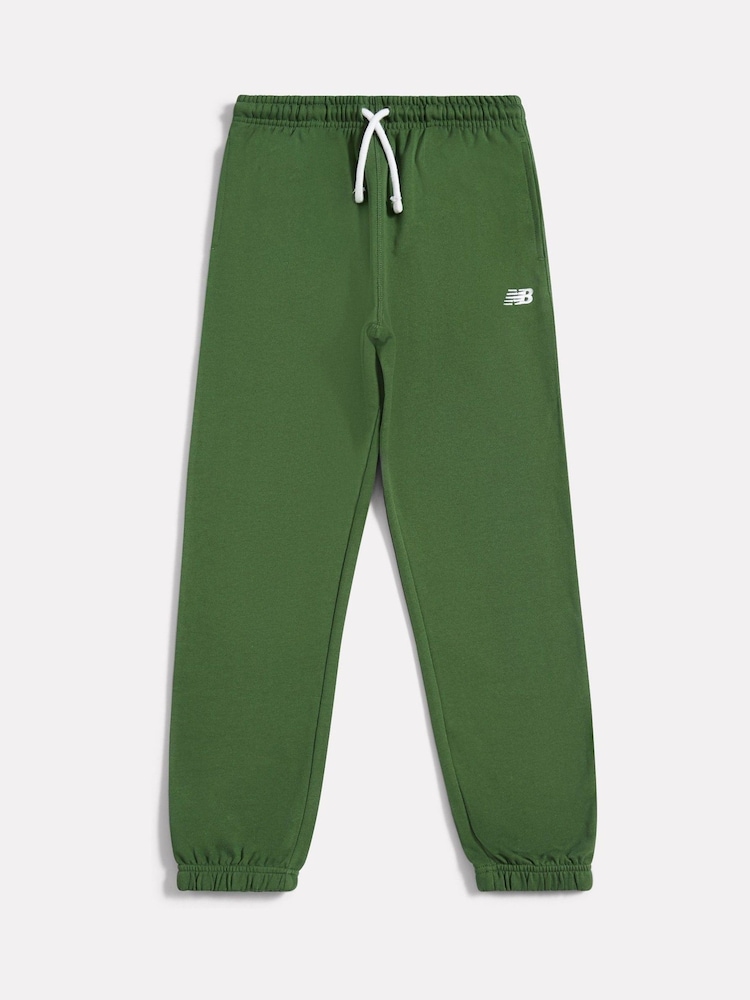 New Balance Green French Terry Small Logo Joggers - Image 1 of 3 New Balance Green French Terry Small Logo Joggers - Image 1 of 3