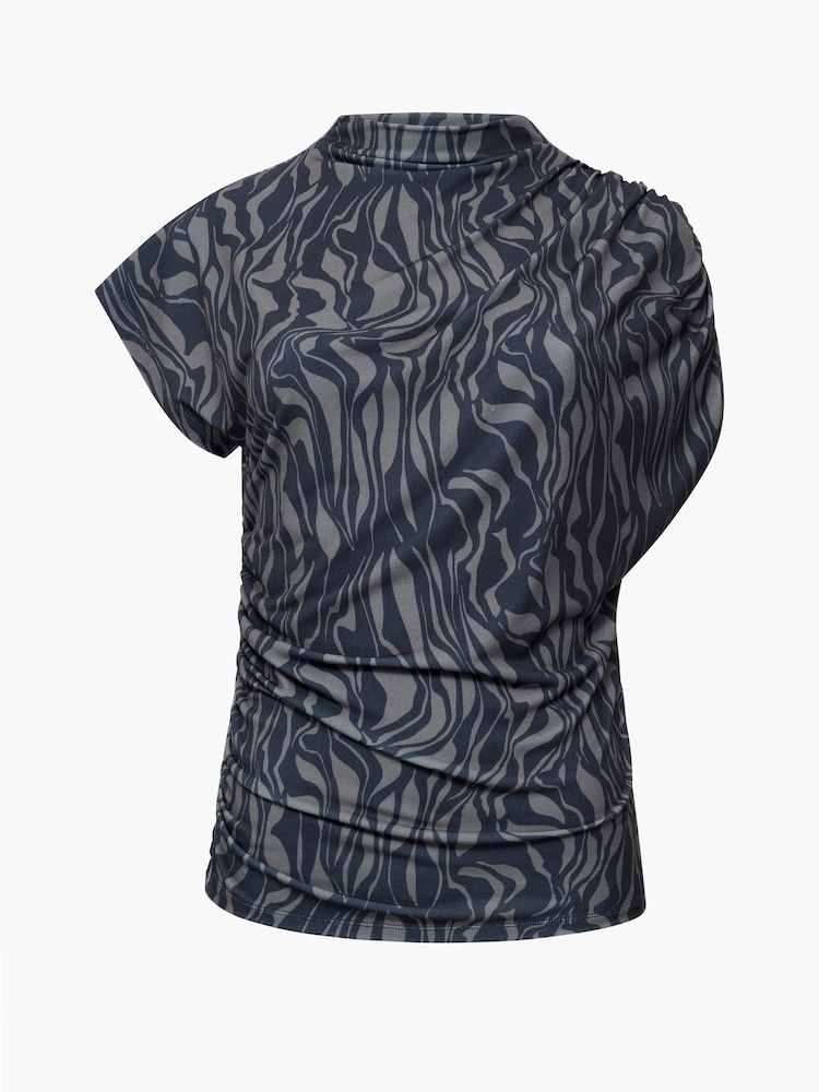 French Connection Green Zaria Zina Jersey Top - Image 1 of 1