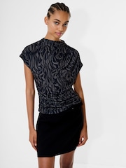 French Connection Zaria Zina Jersey Top - Bild 2 von 4
