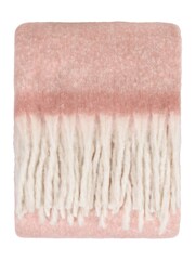 Furn Pink Cosy Woven Tasselled Throw - Image 3 of 6