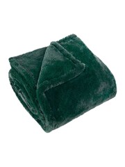 Furn Needle Green Kallu Double Sided Faux Fur Throw - Image 1 of 2