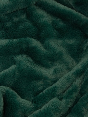 Furn Needle Green Kallu Double Sided Faux Fur Throw - Image 3 of 4