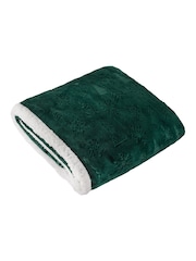 Furn Emerald Festive Time Sherpa Fleece Embossed Throw - Image 1 of 5