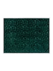 Furn Emerald Festive Time Sherpa Fleece Embossed Throw - Image 2 of 5