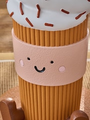 Orange Pumpkin Spiced Latte Resin Side Table - Image 2 of 4