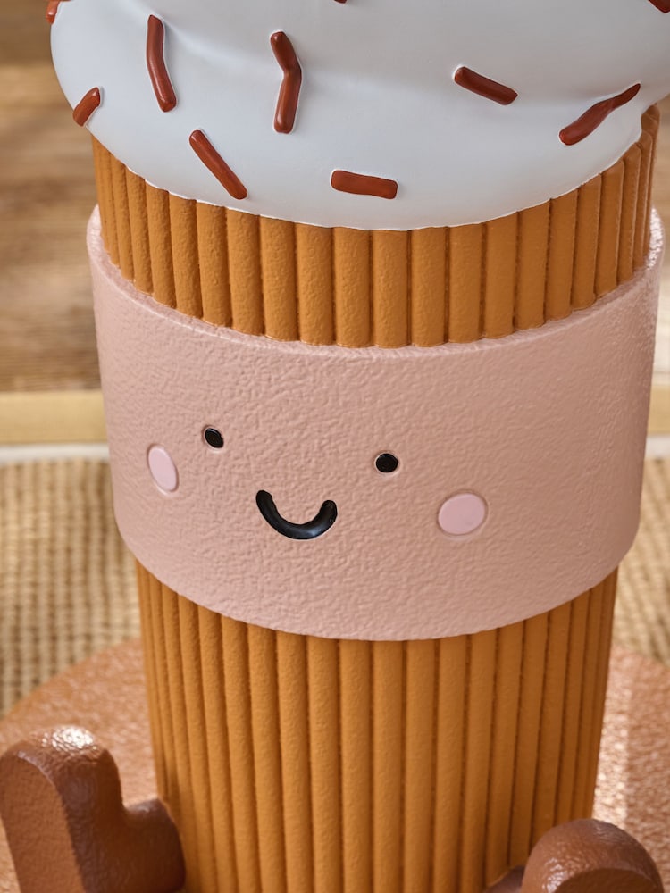 Orange Pumpkin Spiced Latte Resin Side Table - Image 2 of 4 Orange Pumpkin Spiced Latte Resin Side Table - Image 2 of 4