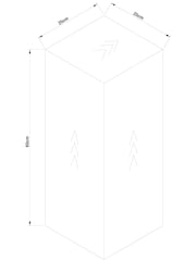 Mid Natural Burl Effect Side Table - Image 4 of 4