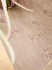 Light Natural Burl Effect Console Table - Image 4 of 6