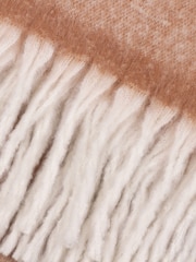 Furn Rust Cosy Woven Tasselled Throw - Image 4 of 4