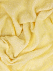 Wylder Butter Yellow Isla Woven Tasselled Throw - Image 6 of 6