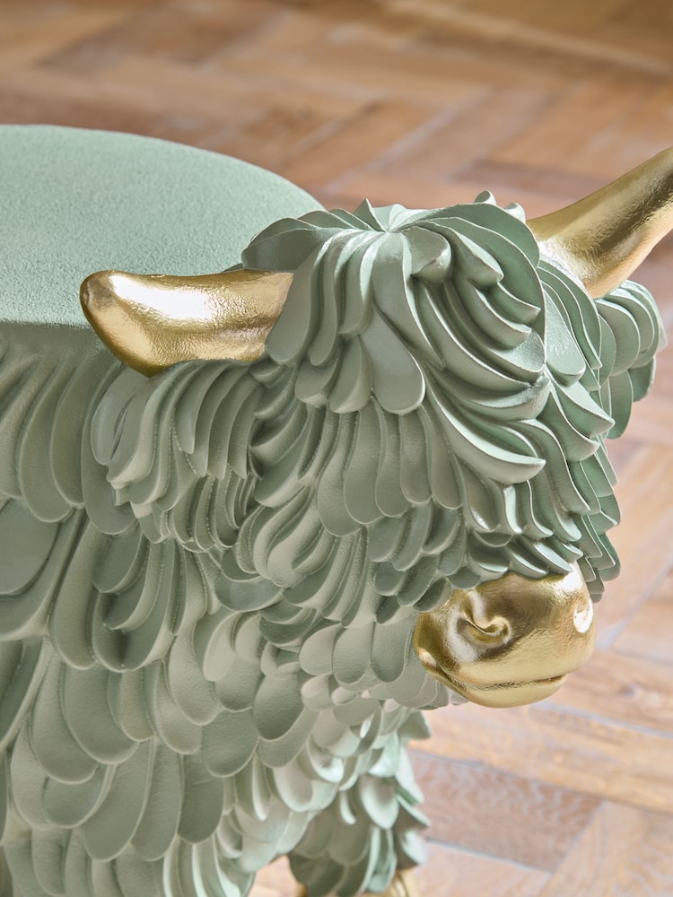 Sage Green Hamish Resin Side Table - Image 2 of 5