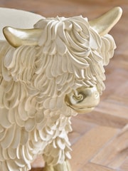 Cream Hamish Resin Side Table - Image 2 of 5