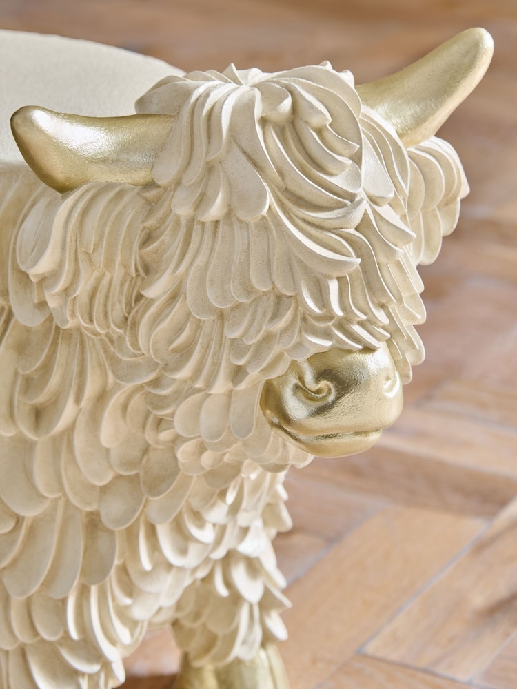 Cream Hamish Resin Side Table - Image 2 of 5