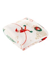 Duvet Day Elfie Printed Fleece Throw - صورة 1 من 3