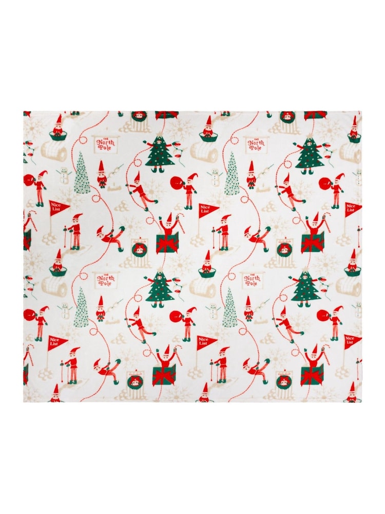Duvet Day Elfie Printed Fleece Throw - صورة 2 من 3