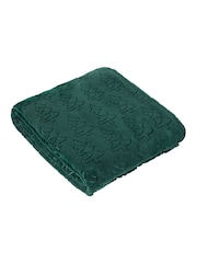 Furn Emerald Festive Trees Fleece Throw - Image 2 of 4