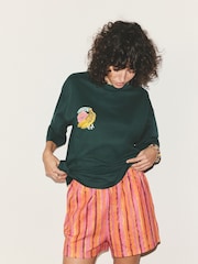 Charcoal Grey Cotton Short Pyjamas Set - Image 2 of 10