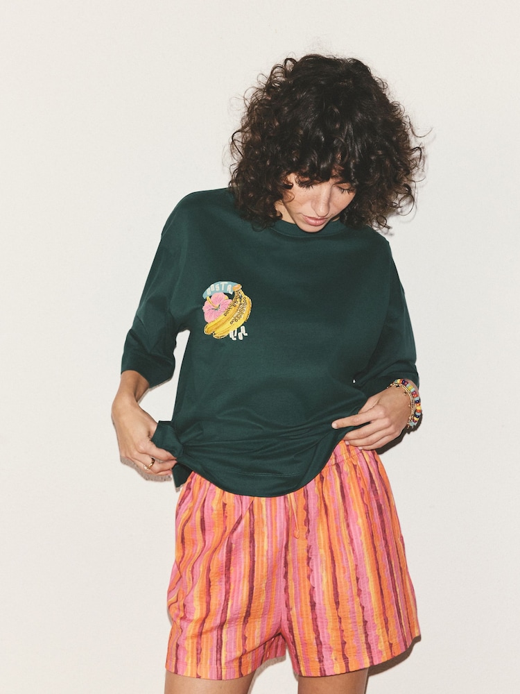 Charcoal Grey Cotton Short Pyjamas Set - Image 2 of 10