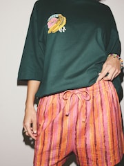 Charcoal Grey Cotton Short Pyjamas Set - Image 4 of 10