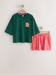 Charcoal Grey Cotton Short Pyjamas Set - Image 6 of 10