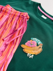 Charcoal Grey Cotton Short Pyjamas Set - Image 9 of 10