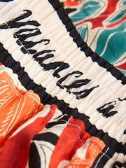 Rojo abstracto - Conjunto de Pijama corto Abotonado - Imagen 7 de 8