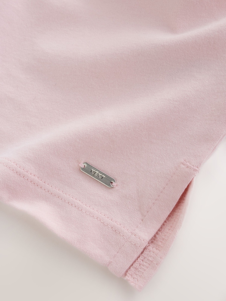 Pink Jersey Button Through Short Pyjamas Set - Image 11 of 11 Pink Jersey Button Through Short Pyjamas Set - Image 11 of 11