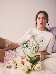 Pink Amsterdam Woven Short Sleeve Pyjamas - Image 3 of 10