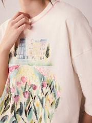 Pink Amsterdam Woven Short Sleeve Pyjamas - Image 7 of 10