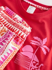 Red Palms Cotton Short Set Pyjamas - Image 9 of 9