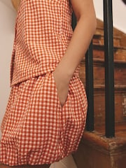 Orange Gingham Bloomer Short Pyjamas Set - Image 6 of 9