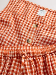 Orange Gingham Bloomer Short Pyjamas Set - Image 8 of 9