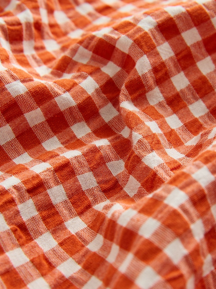 Orange Gingham Bloomer Short Pyjamas Set - Image 9 of 9