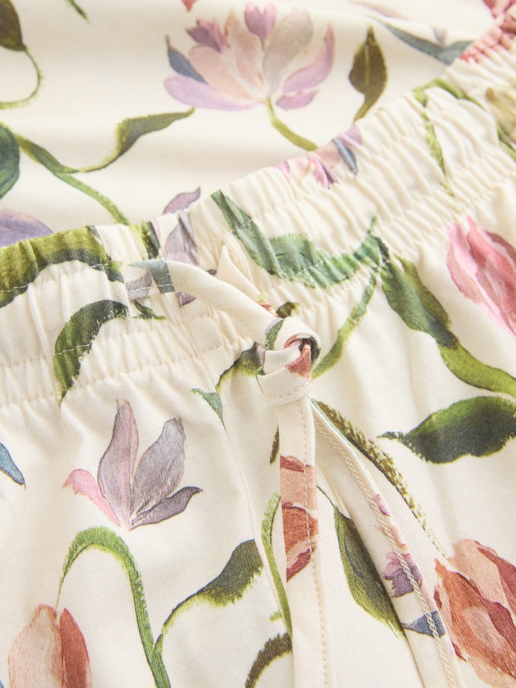Cream Tulip Cotton Short Pyjamas Set - Image 9 of 9