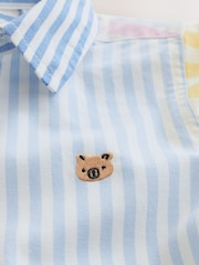 Rosa/Blå Character - Långärmad Oxford (3månader-7år) - Bild 8 av 8