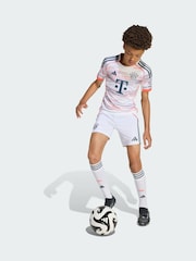 adidas White FC Bayern 25/26 Away Shorts - Image 1 of 4