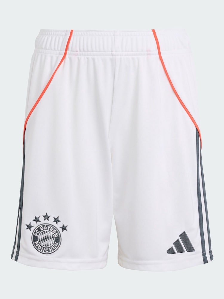 adidas White FC Bayern 25/26 Away Shorts - Image 4 of 4 adidas White FC Bayern 25/26 Away Shorts - Image 4 of 4