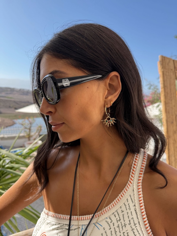 Never Fully Dressed Acetate Sunglasses with Case - Image 4 de 4