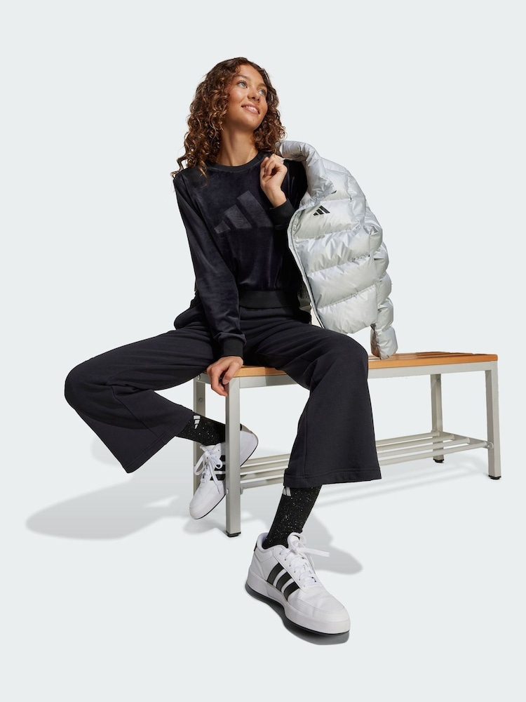 adidas Black Girl Holiday Glam Cropped Sweatshirt - Image 1 of 5 adidas Black Girl Holiday Glam Cropped Sweatshirt - Image 1 of 5