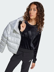 adidas Black Girl Holiday Glam Cropped Sweatshirt - Image 3 of 5